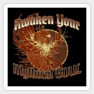 Awaken Your Mythical Soul Red Phoenix Magnet